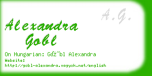 alexandra gobl business card